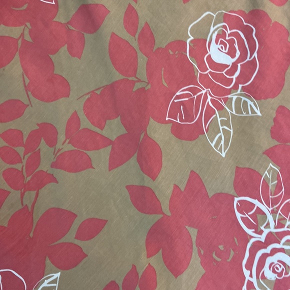 Boden tan/pink/white linen blend floral skirt size US 4 (UK 8) - Picture 4 of 5